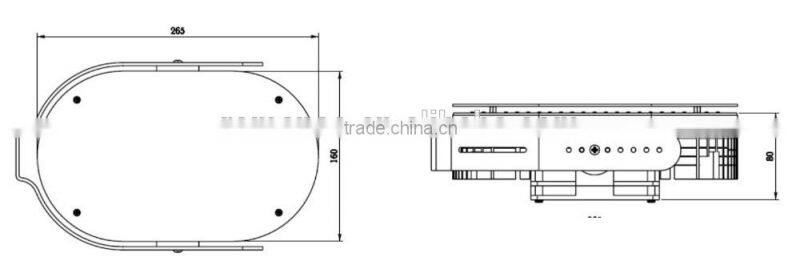 UL DLC CE RoHS AC110-277V outdoor led Street Shoe Box 120w