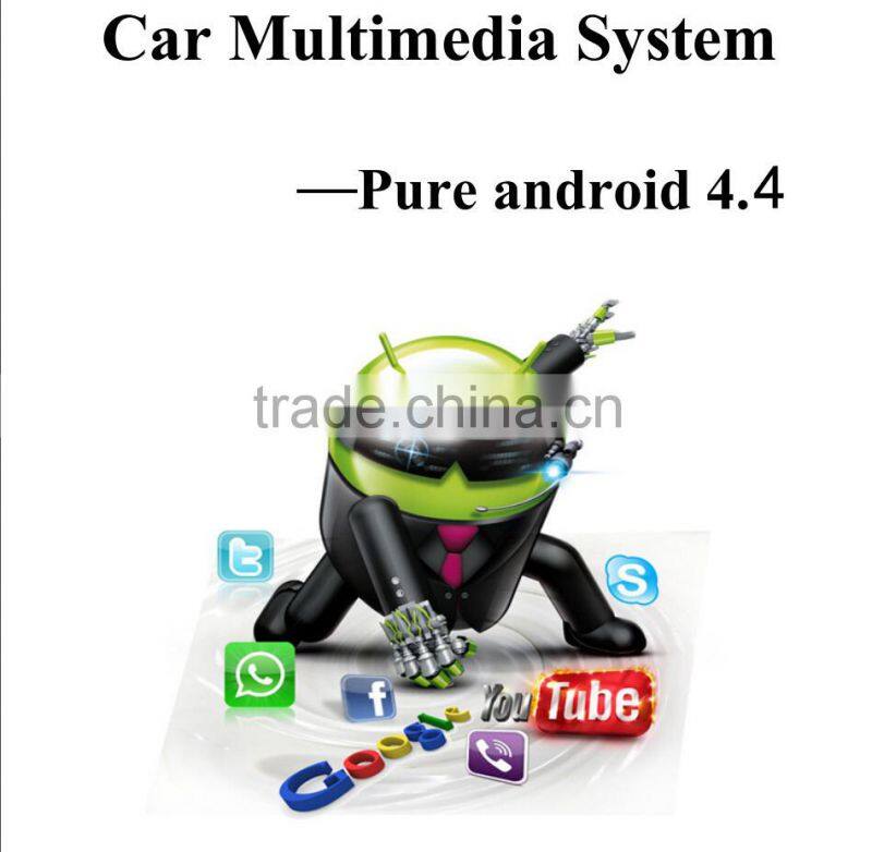 Android 4.4 single din car dvd player for Peugeot 405 with SWC Mirror link IPOD GPS