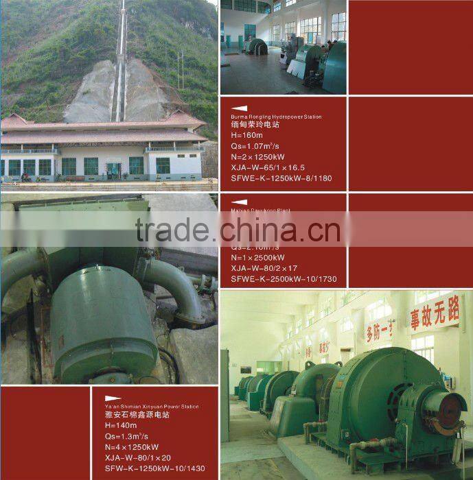 inclined jet turbine/ water turbine for sale