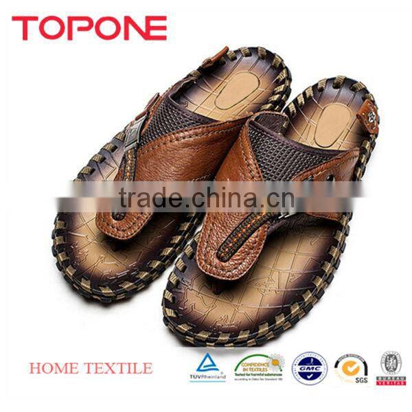 2014 New Design High Quality Wholesale Slippers Men Leather Slippers