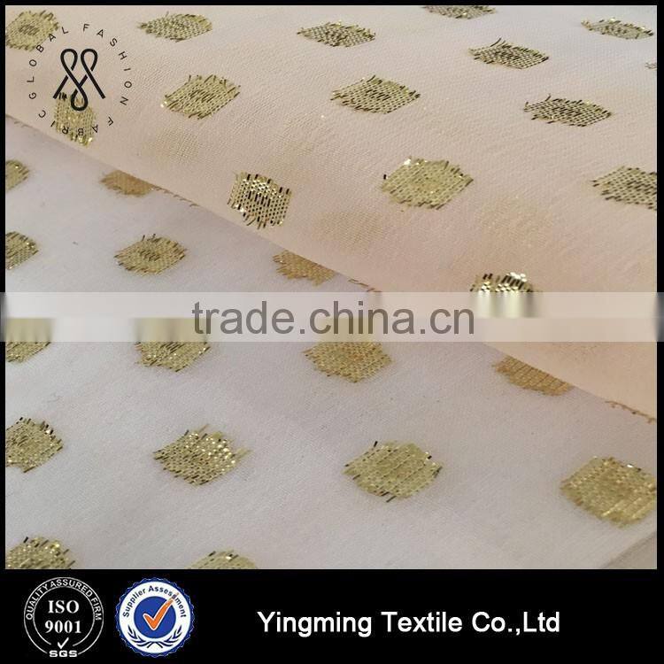 100% nylon polka dot chiffon fabric for dress,wedding dress,blouse,skirt