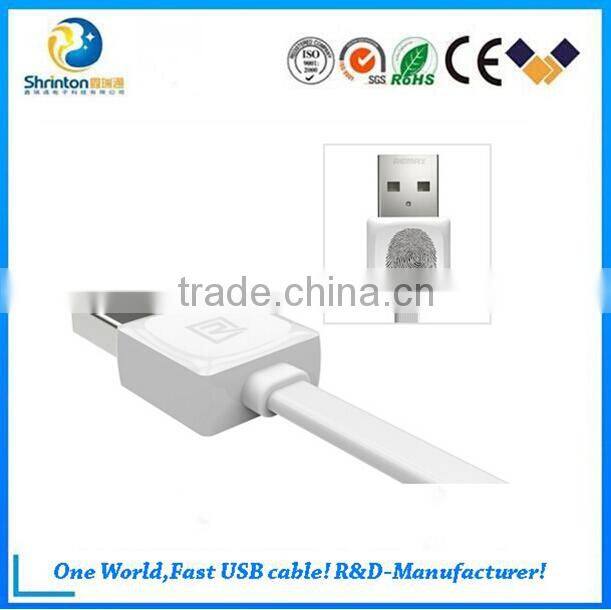 Colour assortedl fast speed Remax series 2 in 1 USB data cable for iphone and Andriod