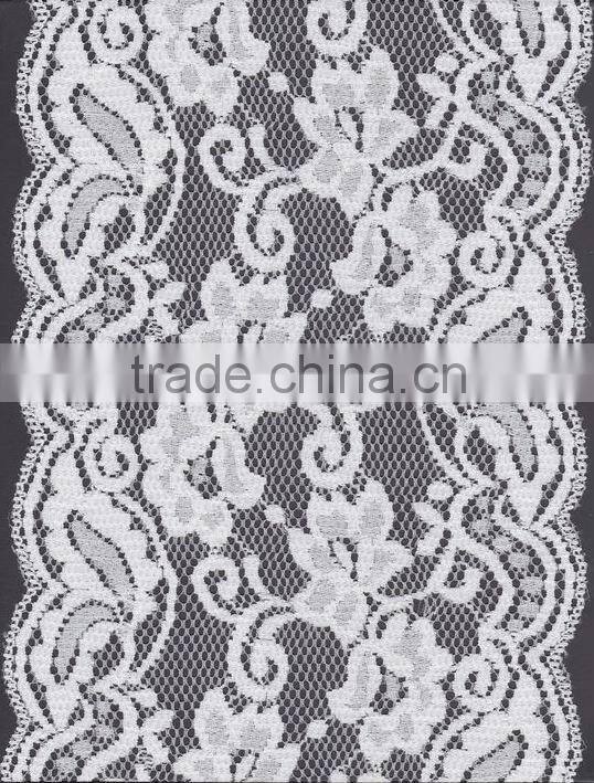 hot sale good hand feeling stretch flower design lace