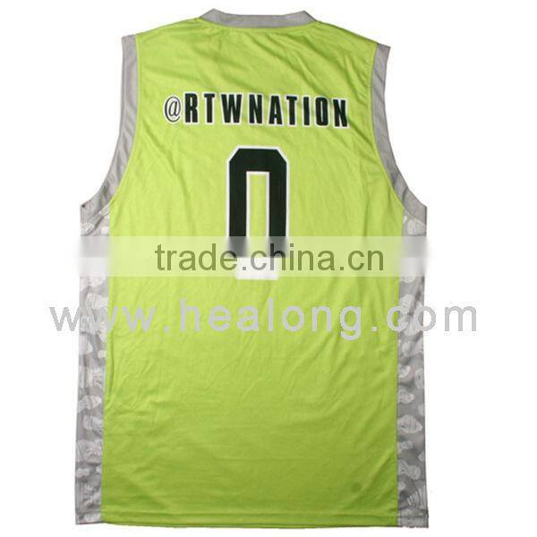 2014 sublimated cheap basketball uniforms with top quality