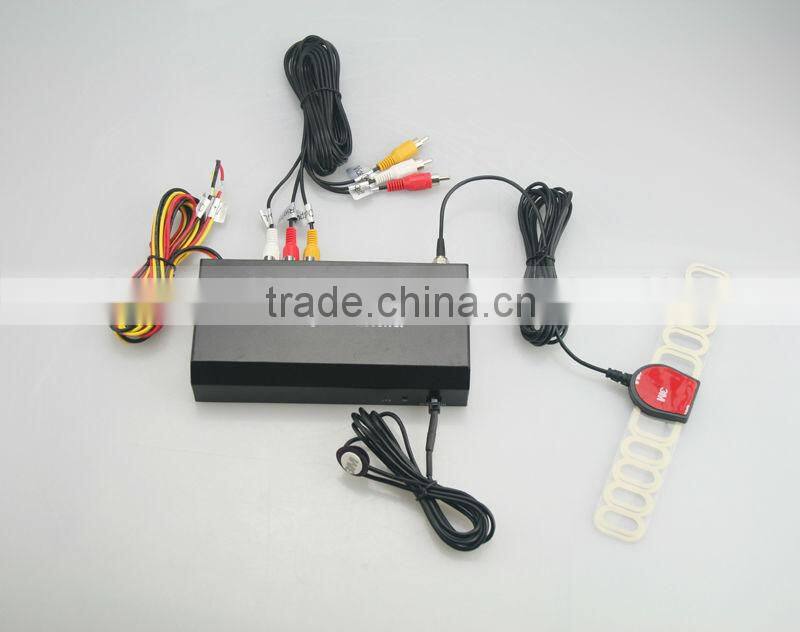 Tope rate DVB-T T2 digital car tv tuner with AV output