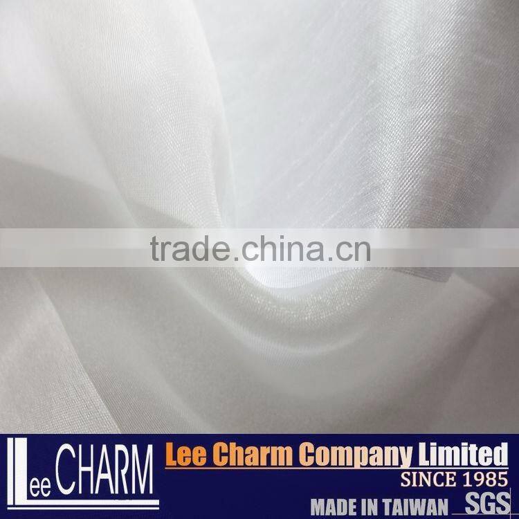 Multicolor Satin Stripe Slub Tulle Organza Fabric