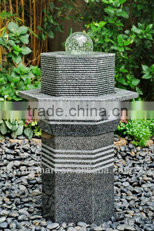 Granite Crystal Fountain with ball