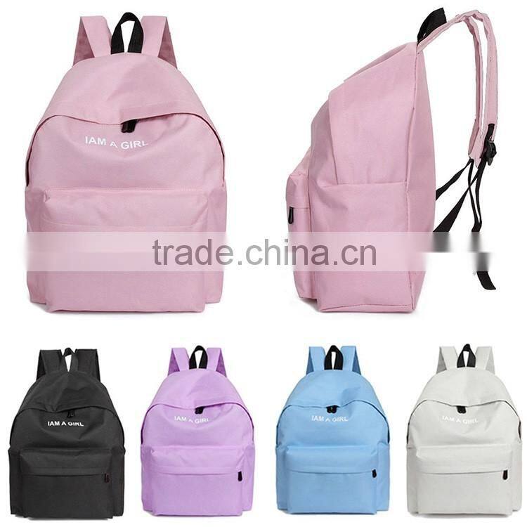 Unisex Boys Girls Canvas Backpack 2016 Fashion Rucksack School Shoulder Bag