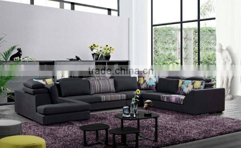 Simple modern home use living room fabric sofa set KW1308