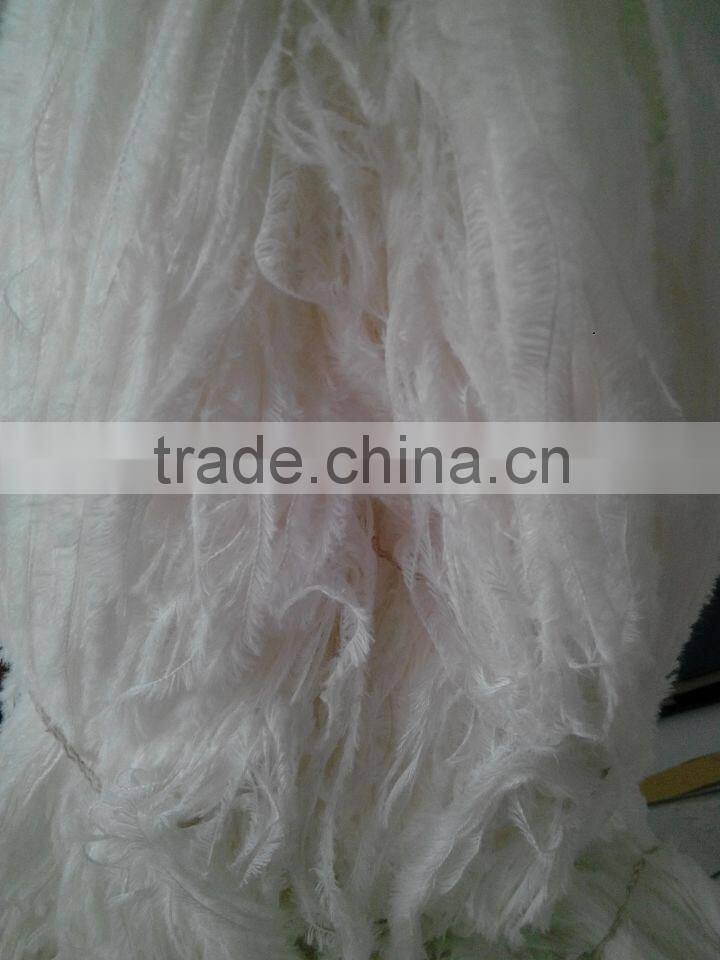 13NM Nylon/polyester feather knitting yarn for sweater/scarf