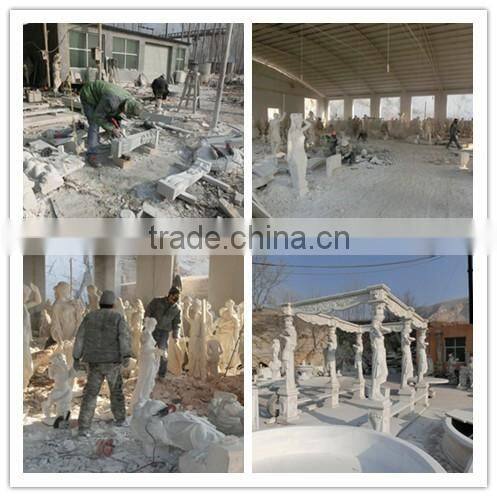 Hot selling luxurious imitation stone fireplace