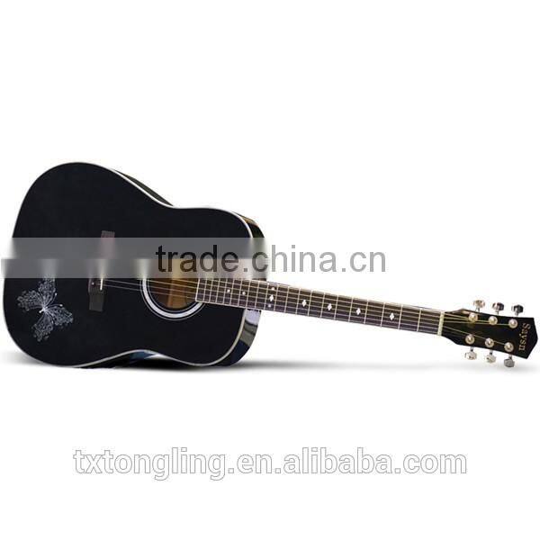 Handmade Solid Wood Cheap Price Guitar For Sale (TL-0046)