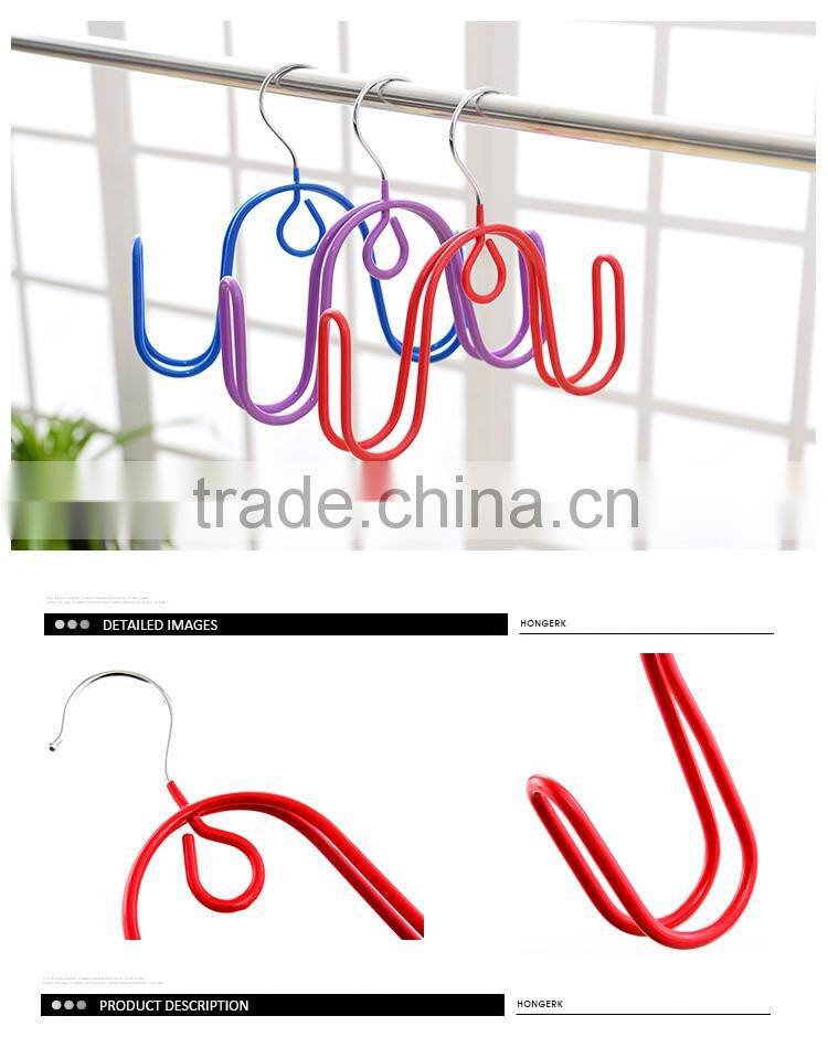 3.5mm steelrod pvc powder coating multi flip-flop flip-flop hanger