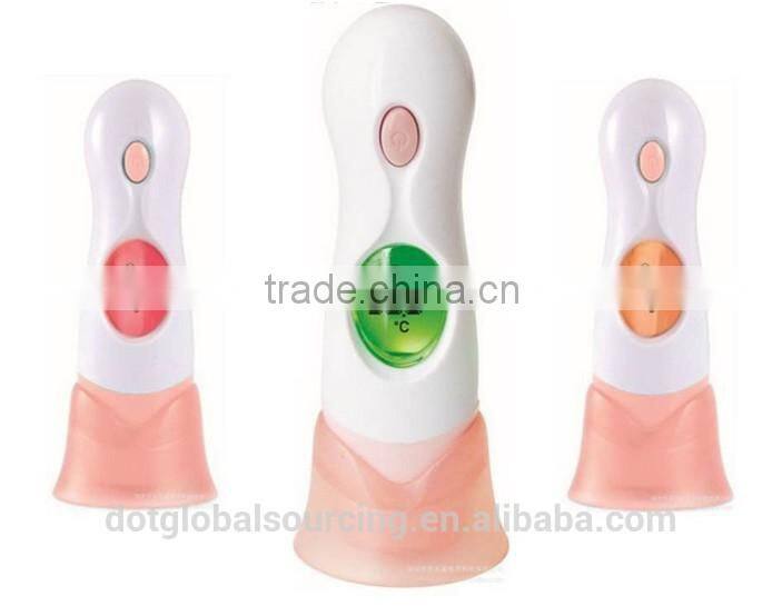 Portable 8 in 1 Infrared Baby Thermometer Adult Digital LCD Clock IR Infrared Thermometer