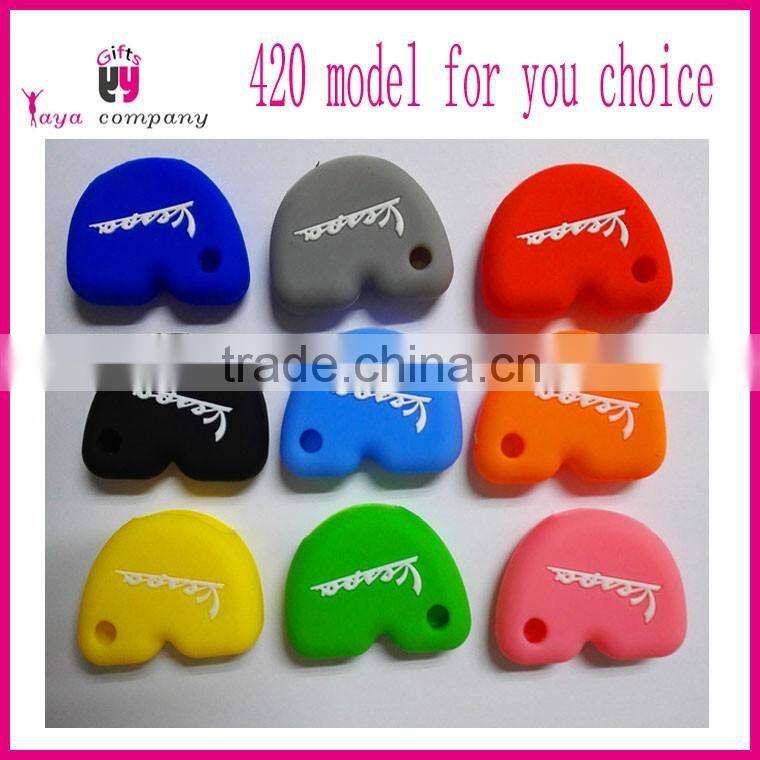 High quality custom oem Food grade silicone vespa parts for key case