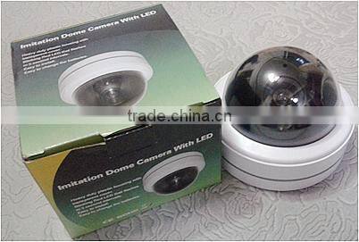 Dummy-AB-BX-15 Alibaba gold supplier Dome CCTV security dummy camera with flashing LED light