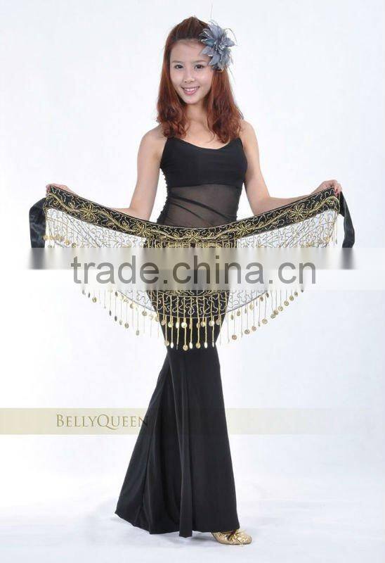 belly dance gold coins belt ,BellyQueen