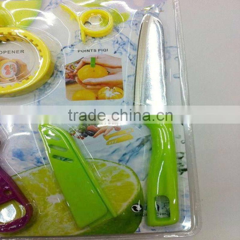 HOT SALE hign quality 3pcs stainless steel black handle cutlery set