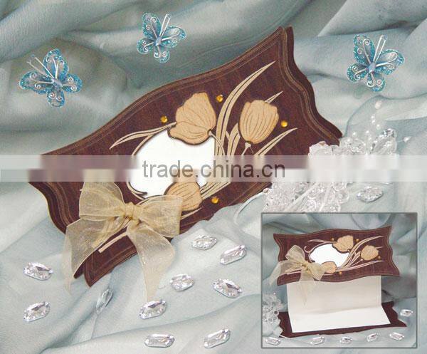 Elegant Wedding Rose Card--WN011