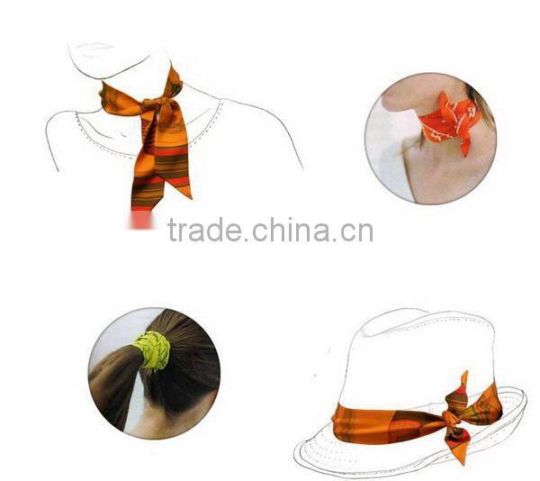 2015 newest design multi colors multi wear ways scarves, hair accessries