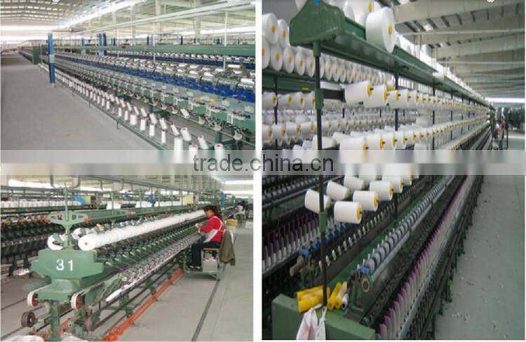 100 pct spun polyester yarn dyed fabric in makou town