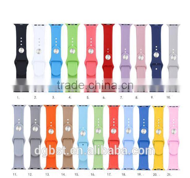 Popular silicone Watch Band Strap for apple watch , for apple watch band
