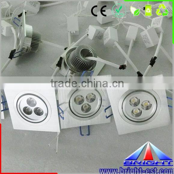 90lm/w 110~240V led light panel LED square ceiling panel 1-30W