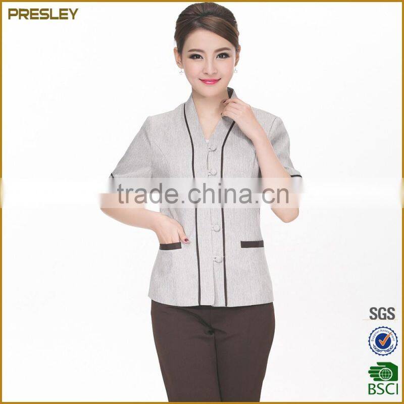 New design high quality restaurant hotel uniform supplies waitress uniform