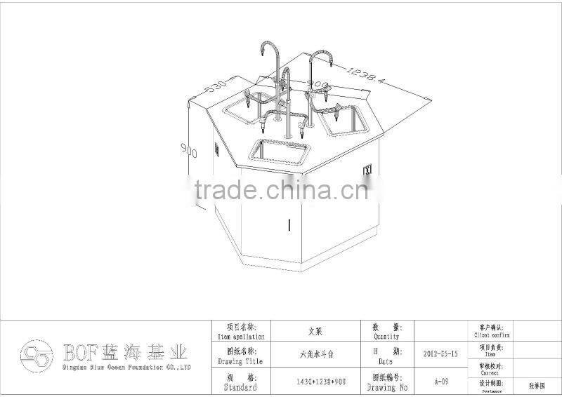 high quality and best service supplier lab hexagon bench hexagon table