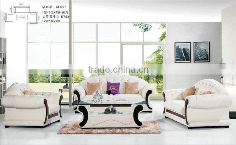 Customized Leather / Fabric 1+2+3 Find Complete Details about Living Room Furniture Reclining Leather Sofa AL098