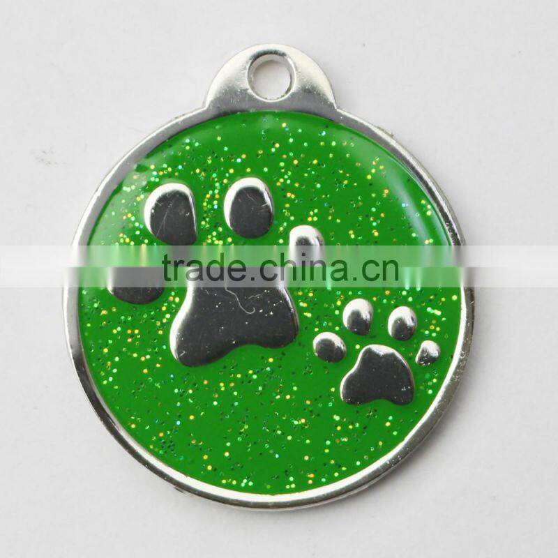 With unique qr code id number glitter pet tag