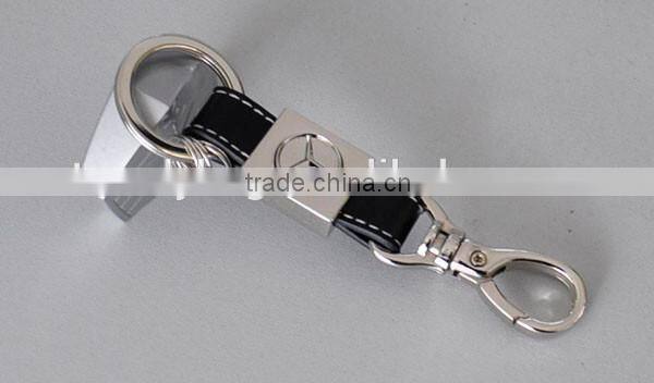 Custom Shape Size Logo Printed Car Leather Keychain fashion key chain