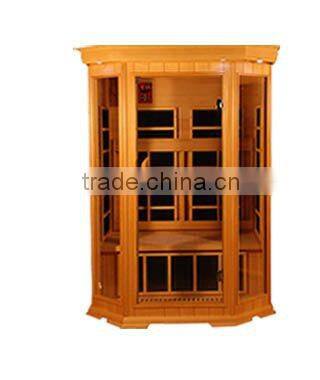 2 Person Infrared Sauna CE/Rohs Approved Canadian Hemlock Wood