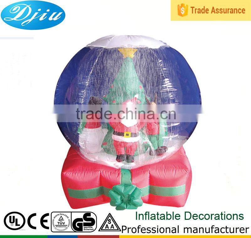 DJ-B-106 inflatable decoration christmas snow ball ornament caps outdoor
