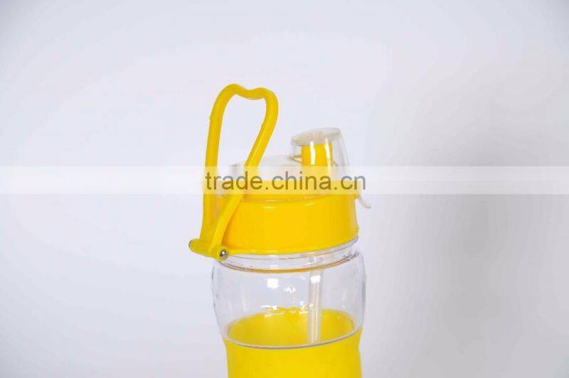 2016 High Quality BPA free Tritan plastic material sport drinking water bottle child water bottle with straw