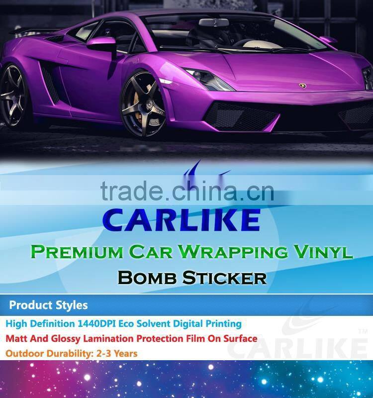 HD-132 Best Selling Do Not Damage Paint Sticker Bomb Car Wrap Vinyl