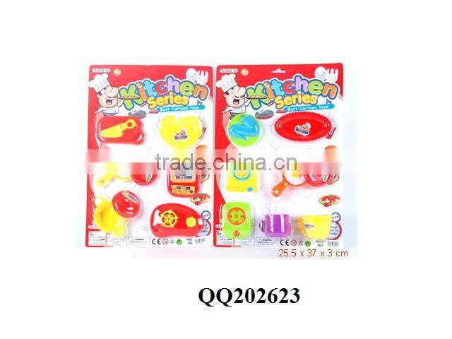 Plastic kids kitchen play set