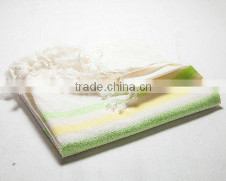 Wholesale 70*180cm Customaize 100% Cotton Beach Hammam Tunisian Fouta Towels