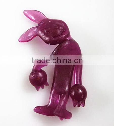 cute and humurous sticky rabbits toys.