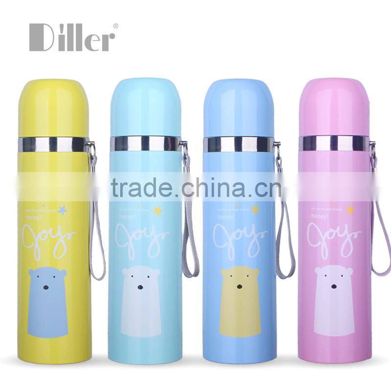 2015 hot sale cheap thermos glass stainless steel hip flask