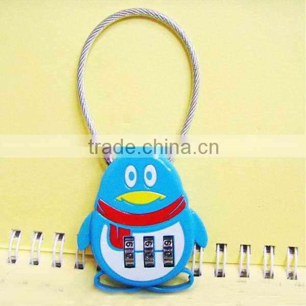 High quality Resettable cable Combinaton Padlock small cable Lock CH-QQ