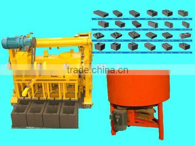 Egg laying movable hollow brick machine QT 40-3A