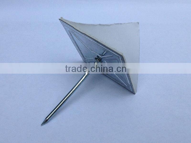 Insulation Anchor, Self Adhesive Hanger Pin With Cap & Washer