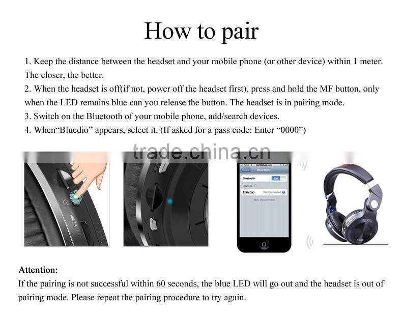 High Level Bluetooth Wireless Headset Stereo Headphone