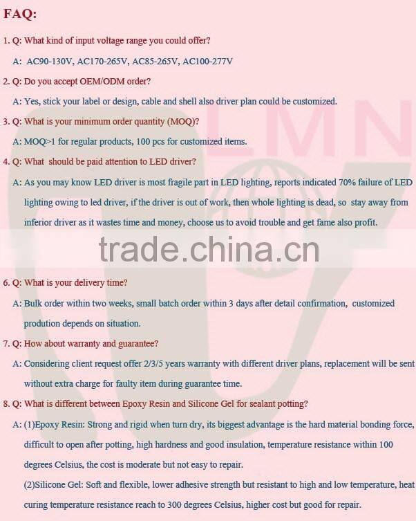 12V 8.3A 100W Waterproof LED power supply driver IP67