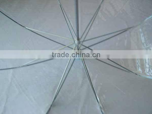 summer new design curved plastic handle transparent bubble POE material umbrella