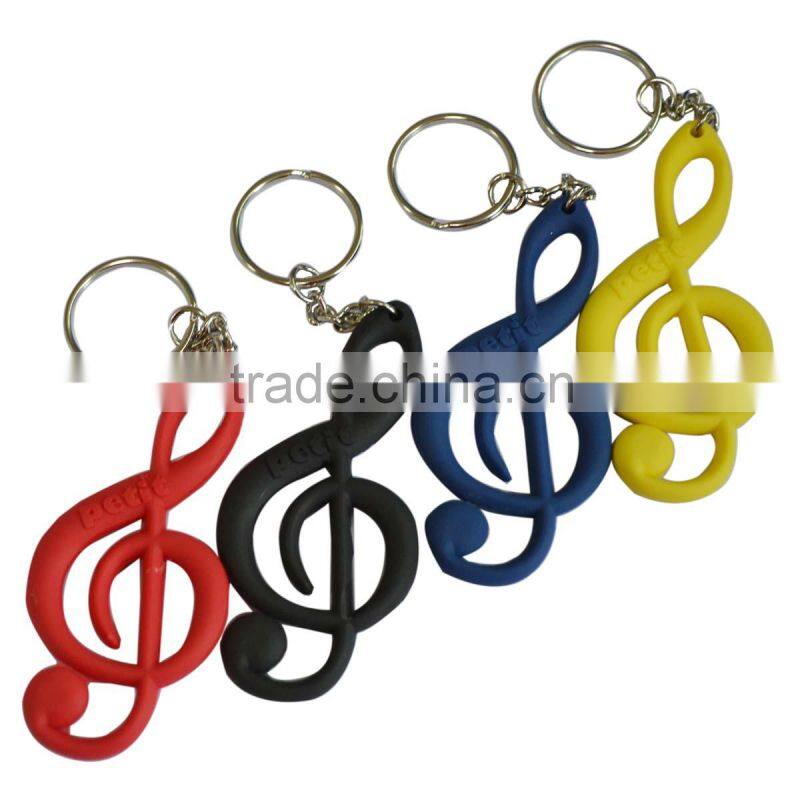 Dedo music funny gift guitar shape custom metal keychain