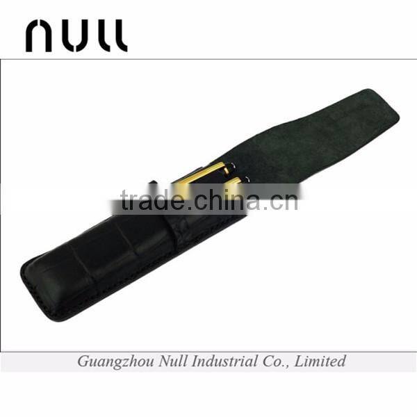 Genuine leather promotional gift pocket custom pen holder