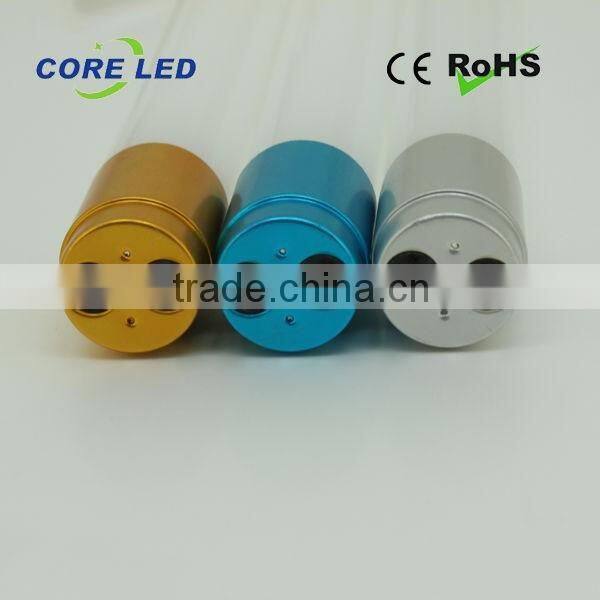 60cm 9W LED T8 Glass Tube, 330 beam angle, 800lm, UL/DLC certified