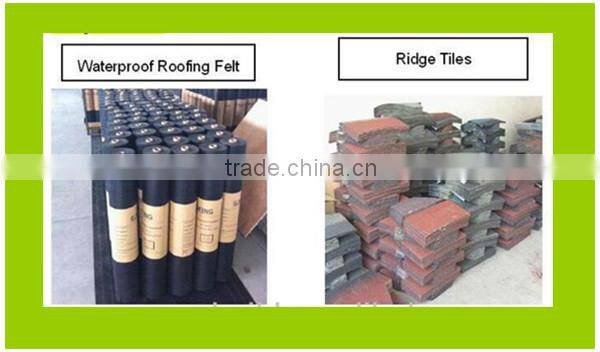 China Red Roofing Asphalt Shingle/Goethe Standard Roofing Tile/Roofing Materials